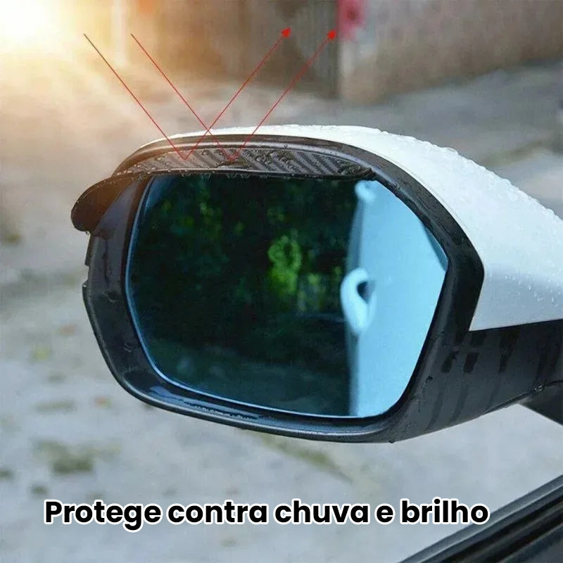 Viseira fibra carbono universal para retrovisor externo